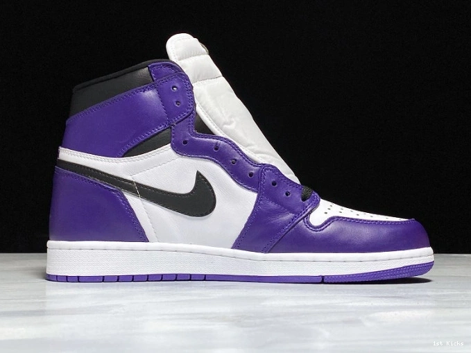 1st Kicks OG Jordan High 555088-500 Purple Court Air 1 0704